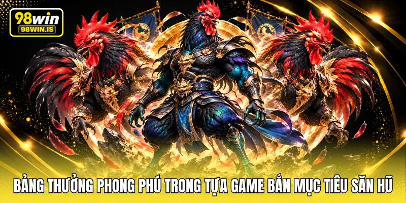 Bảng thưởng phong phú trong tựa game bắn mục tiêu săn hũ